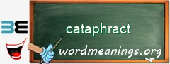 WordMeaning blackboard for cataphract